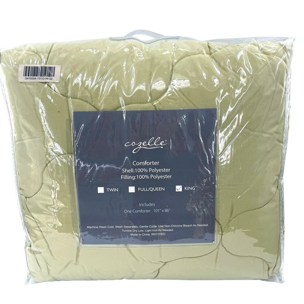 Cozelle king down alternative puffy comforter
